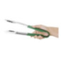 Pince de service à code couleur Hygiplas 300mm verte