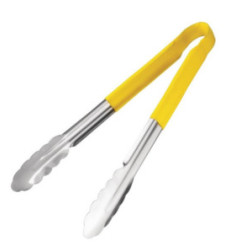 Pince de service à code couleur Hygiplas 300mm jaune