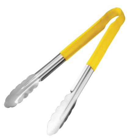 Pince de service à code couleur Hygiplas 300mm jaune
