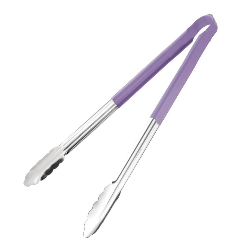 Pince de service code couleur Hygiplas 405mm violette