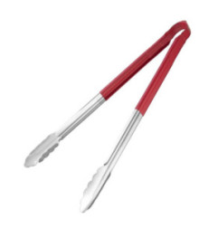 Pince de service code couleur Hygiplas 405mm rouge