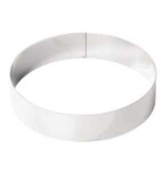 Cercle à mousse inox De Buyer 200 x 45mm