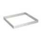 Cercle à tarte carré inox De Buyer 200 x 20mm