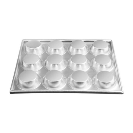 Plaque aluminium antiadhésive de 12 moules à muffins Vogue