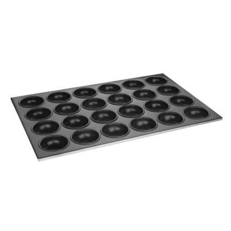 Plaque aluminium antiadhésive de 24 moules à muffins Vogue