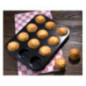 Plaque antiadhésive de 12 moules à muffins Vogue