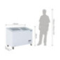 Congélateur coffre vitré Polar Série G 270L