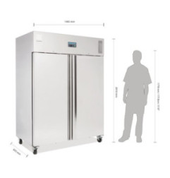 Armoire réfrigérée positive GN 2 portes 1300L Polar Série U