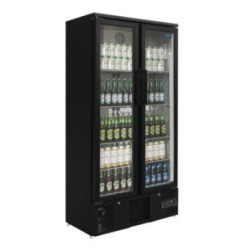 Arrière-bar vertical double porte battante Polar Série G 490L