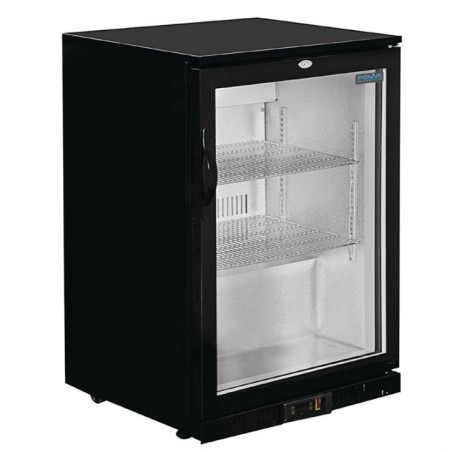 Arrière-bar une porte pivotante Polar Série G noir 138L