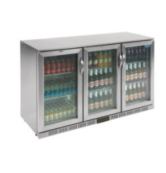 Arrière-bar trois portes pivotantes Polar Série G inox 330L