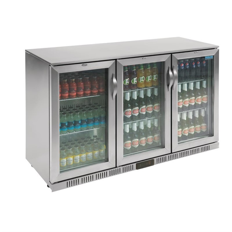 Arrière-bar trois portes pivotantes Polar Série G inox 330L