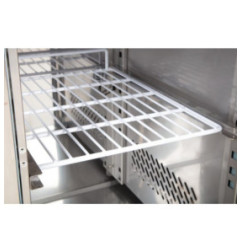 Comptoir de préparation réfrigéré GN avec pare-haleine Polar Série U 3 portes