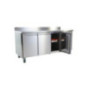 Table réfrigérée 3 portes avec dosseret 417L Polar Série U
