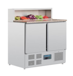 Comptoir de préparation réfrigéré à pizzas 288L Polar Série G