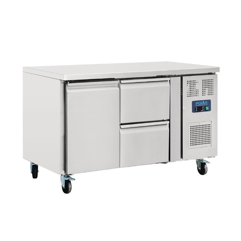 Table réfrigérée 1 porte 2 tiroirs 228L Polar Série U