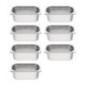Lot de 7 bacs GN1/4 Vogue