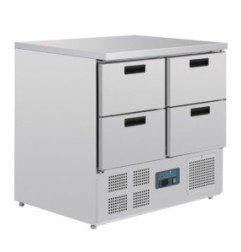 Table réfrigérée compacte 4 tiroirs 240L Polar Série G