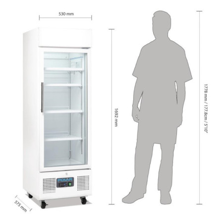 Vitrine réfrigérée positive Polar Série G 218L