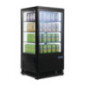 Vitrine réfrigérée positive noire Polar Série C 68L