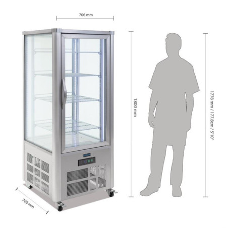 Vitrine à pâtisserie 400L Polar Série G