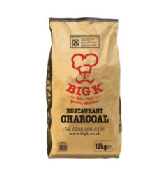 Charbon de bois naturel de restaurant Big K 12kg