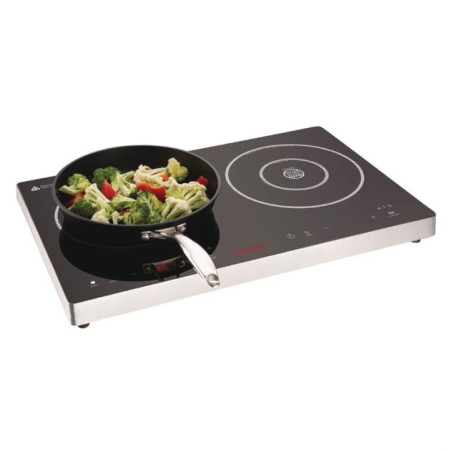 Double plaque de cuisson induction à commande tactile Caterlite 3 kW