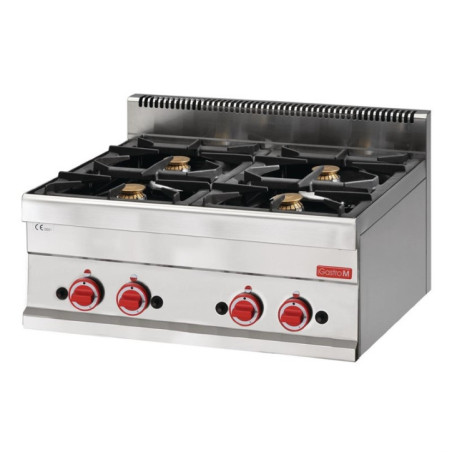 Fourneau gaz à poser 4 feux Gastro M 650 65/70PCG