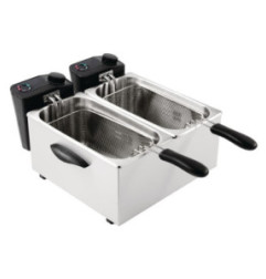 Friteuse de comptoir double Caterlite peu intensive 2x 3,5L