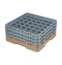 Casier à verres 36 compartiments Camrack Cambro beige hauteur max 174mm