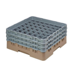 Casier à verres 49 compartiments Camrack Cambro beige hauteur max 174mm