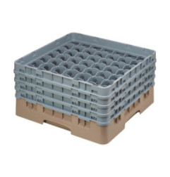 Casier à verres 49 compartiments Camrack Cambro beige hauteur max 215mm