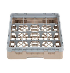 Casier à verres 16 compartiments Camrack Cambro beige hauteur max 92mm