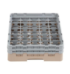 Casier à verres 25 compartiments Camrack Cambro beige hauteur max 133mm