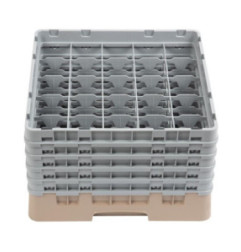 Casier à verres 25 compartiments Camrack Cambro beige hauteur max 257mm