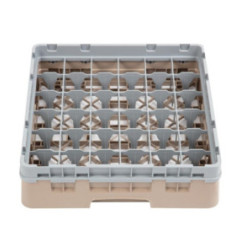 Casier à verres 36 compartiments Camrack Cambro beige hauteur max 92mm