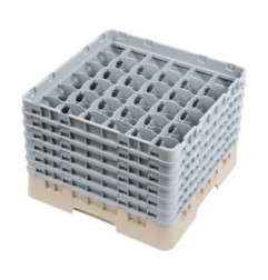 Casier à verres 36 compartiments Camrack Cambro beige hauteur max 298mm