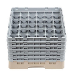 Casier à verres 36 compartiments Camrack Cambro beige hauteur max 298mm