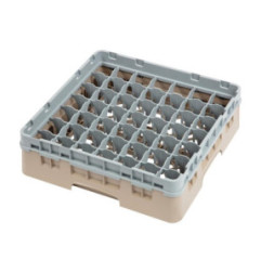 Casier à verres 49 compartiments Camrack Cambro beige hauteur max 92mm