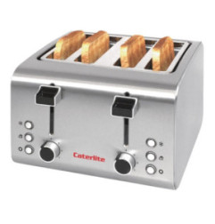 Grille-pain inox Caterlite 4 tranches