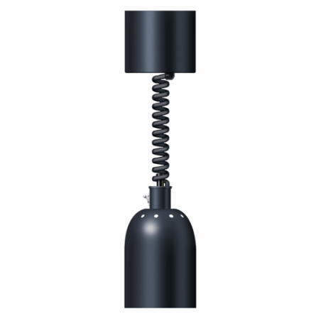 Lampe chauffante 400 avec cordon retractable - Noir Prononcé