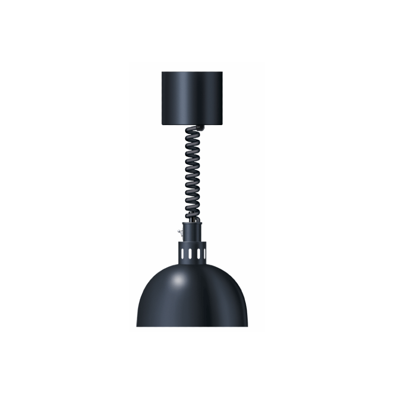 Lampe chauffante 750 cordon retractable - Noir