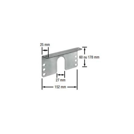 Equerre de fixation reglable pour GRAH (paire)