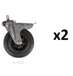 Remplacement pour roues avec frein, option A514 (lot de 2)