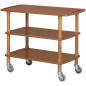 Chariots De Service En Bois CLP2003L40 noce-walnut Chariots De Service En Bois CLP2003L40 noce-walnut