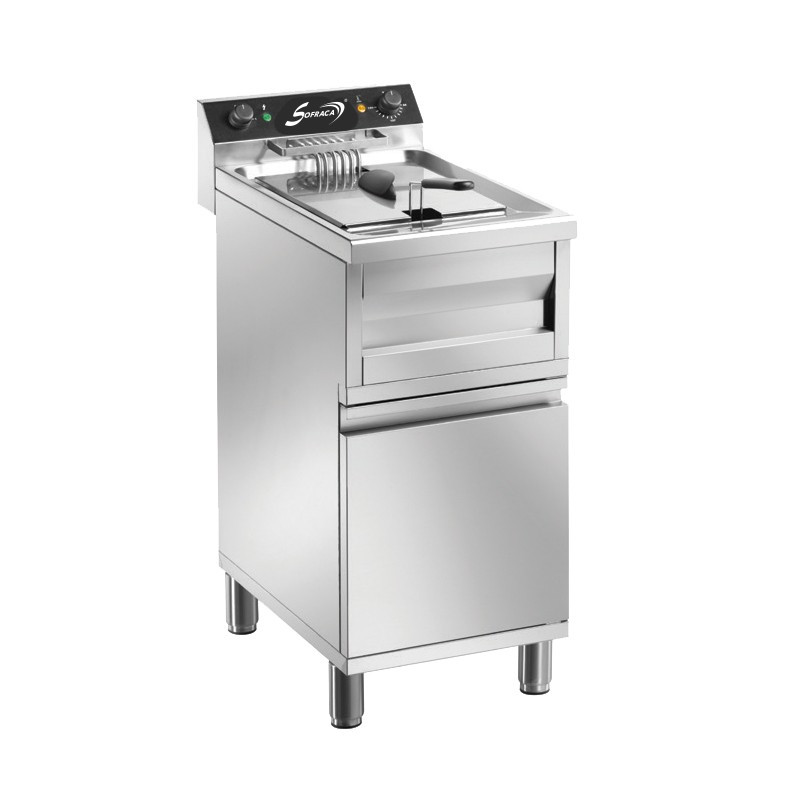 Friteuse électrique sur coffre - 400 V - Super puissante - 12 Litres - 92114C Friteuse électrique sur coffre - 400 V - Super puissante - 12 Litres - 92114C