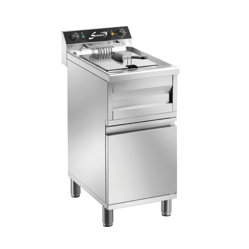 Friteuse électrique sur coffre - 400 V - Super puissante - 12 Litres - 92114C