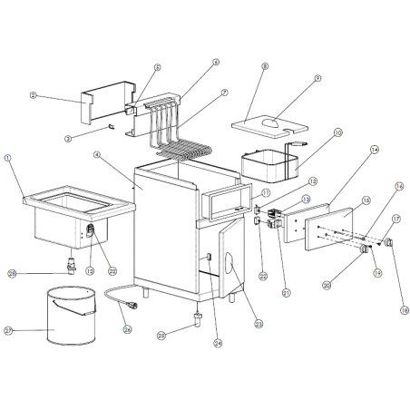 Pièces détachées pour friteuse furnotel ACFE16L