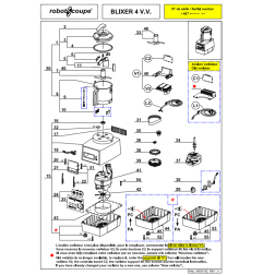 Pièces détachées pour Robotcoupe BLIXER-4-VV (33181)