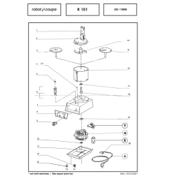 Pièces détachées pour RobotCoupe R101- R101XL - R102